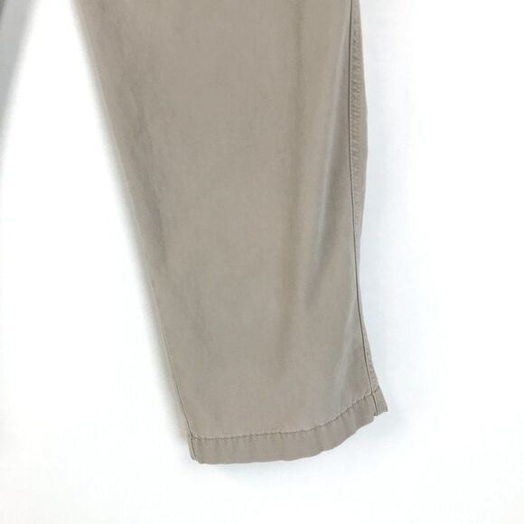 Eddie Bauer Relaxed Boyfriend Cropped Pants Women’s Plus Size 14 Petite Beige - Picture 3 of 16